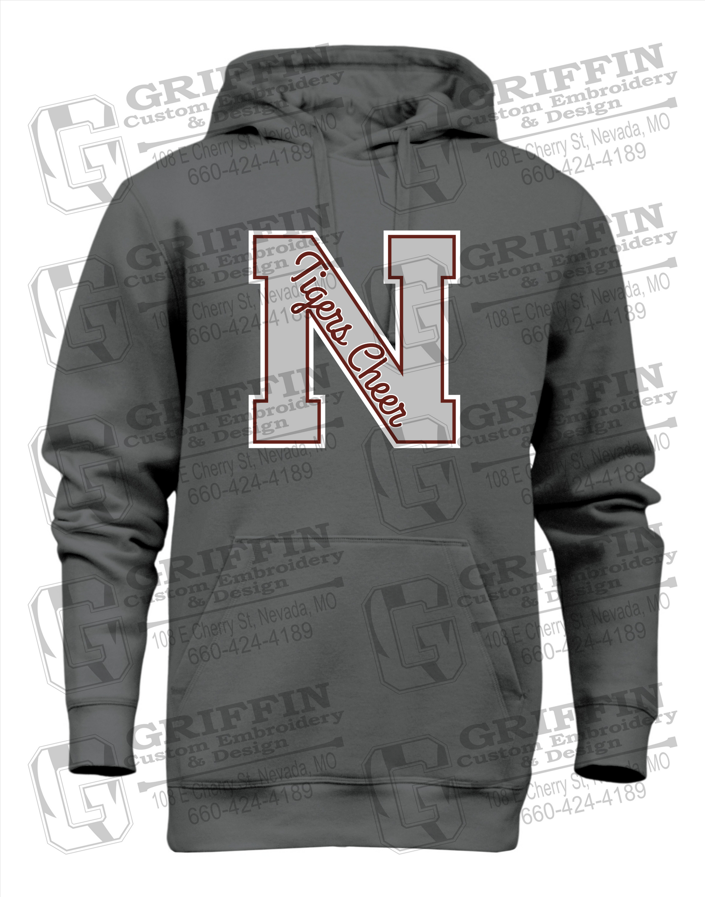 Heavyweight Fleece Hoodie - Cheer - Nevada Tigers 23-Z