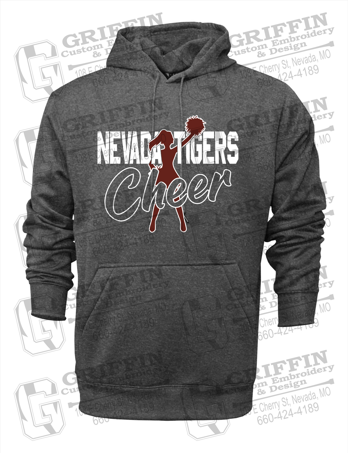 Performance Fleece Hoodie - Cheer - Nevada Tigers 24-A