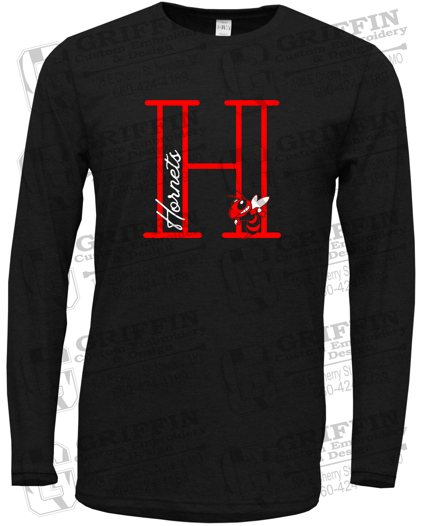 Soft-Tek Long Sleeve T-Shirt - Hume Hornets 24-A