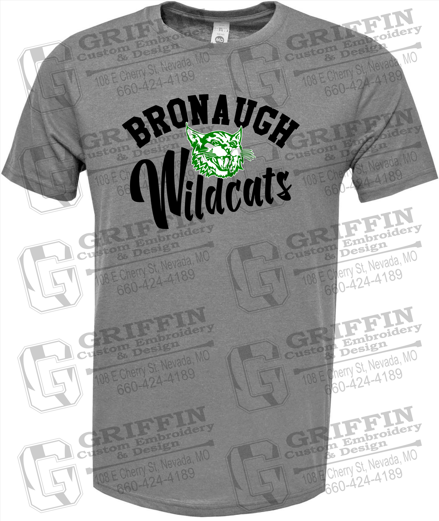 Bronaugh Wildcats 24-A Short Sleeve T-Shirt