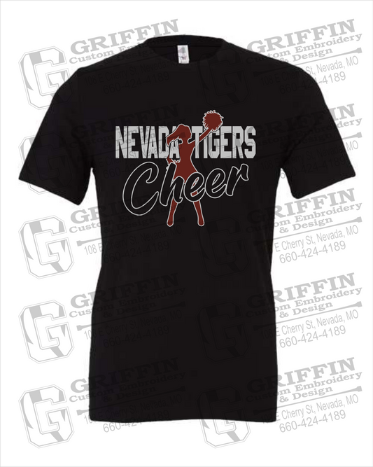 Nevada Tigers 24-A 100% Cotton Short Sleeve T-Shirt - Cheer