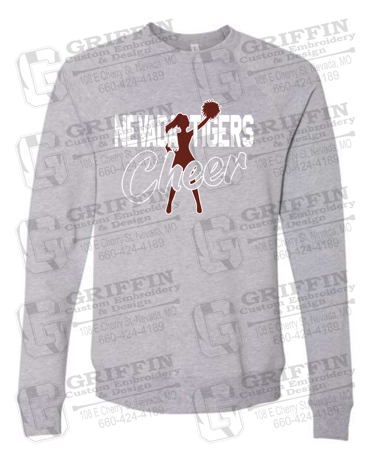 Sponge Fleece Sweatshirt - Cheer - Nevada Tigers 24-A