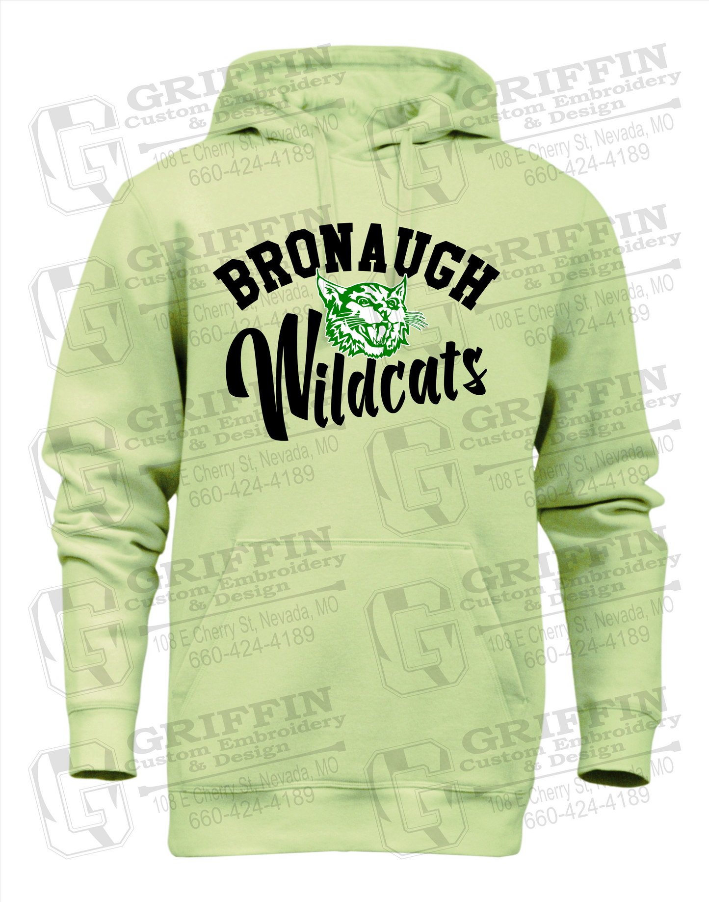 Heavyweight Fleece Hoodie - Bronaugh Wildcats 24-A