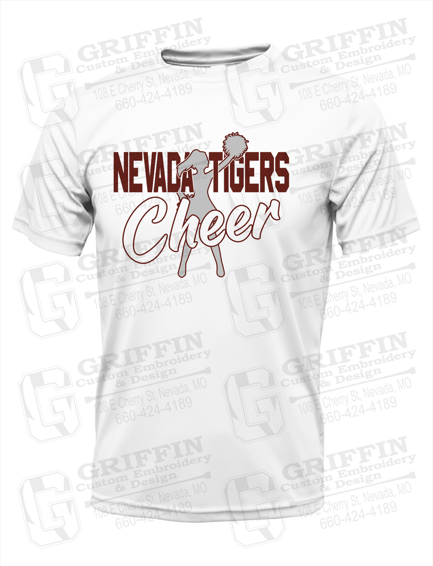 Dry-Fit Short Sleeve T-Shirt - Cheer - Nevada Tigers 24-A