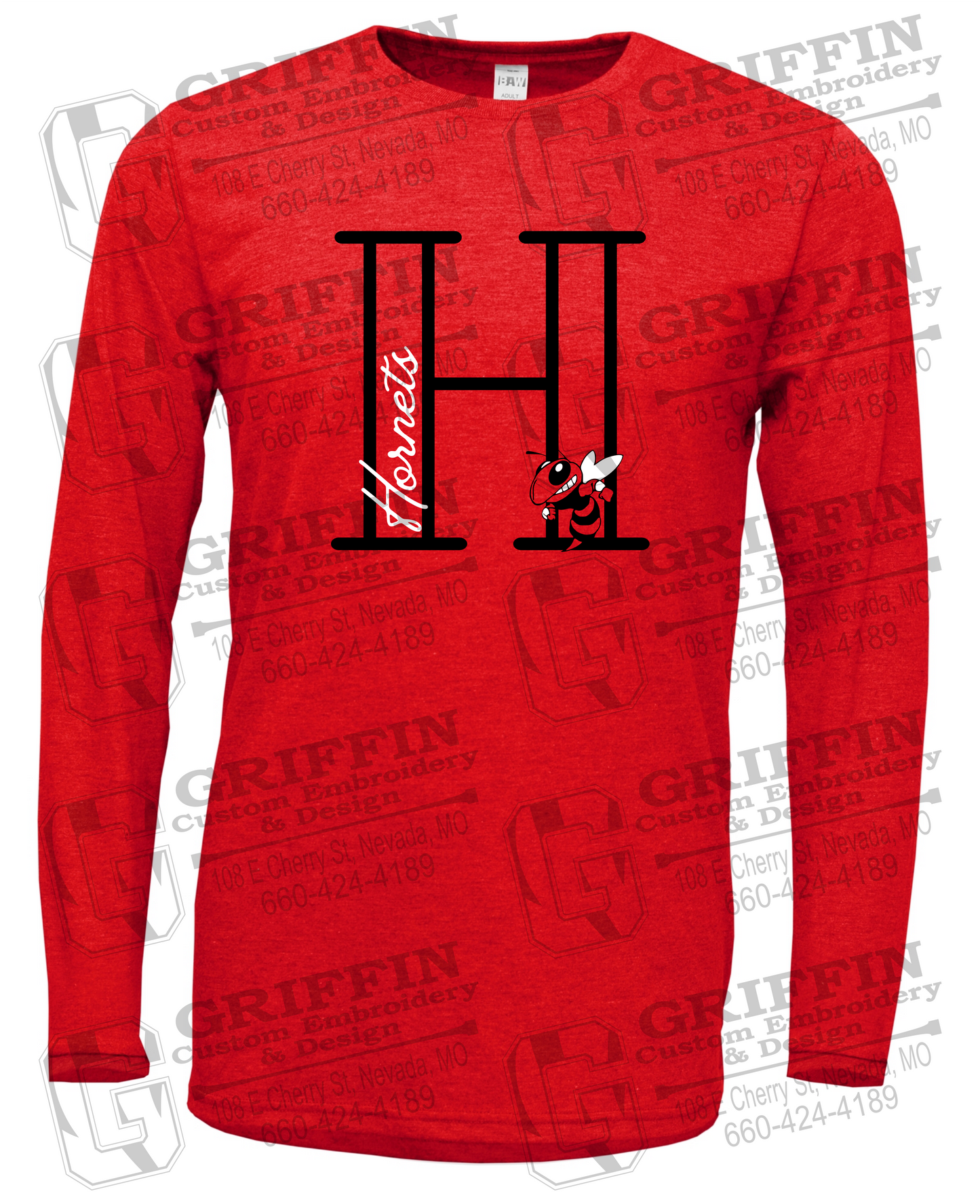 Soft-Tek Long Sleeve T-Shirt - Hume Hornets 24-A