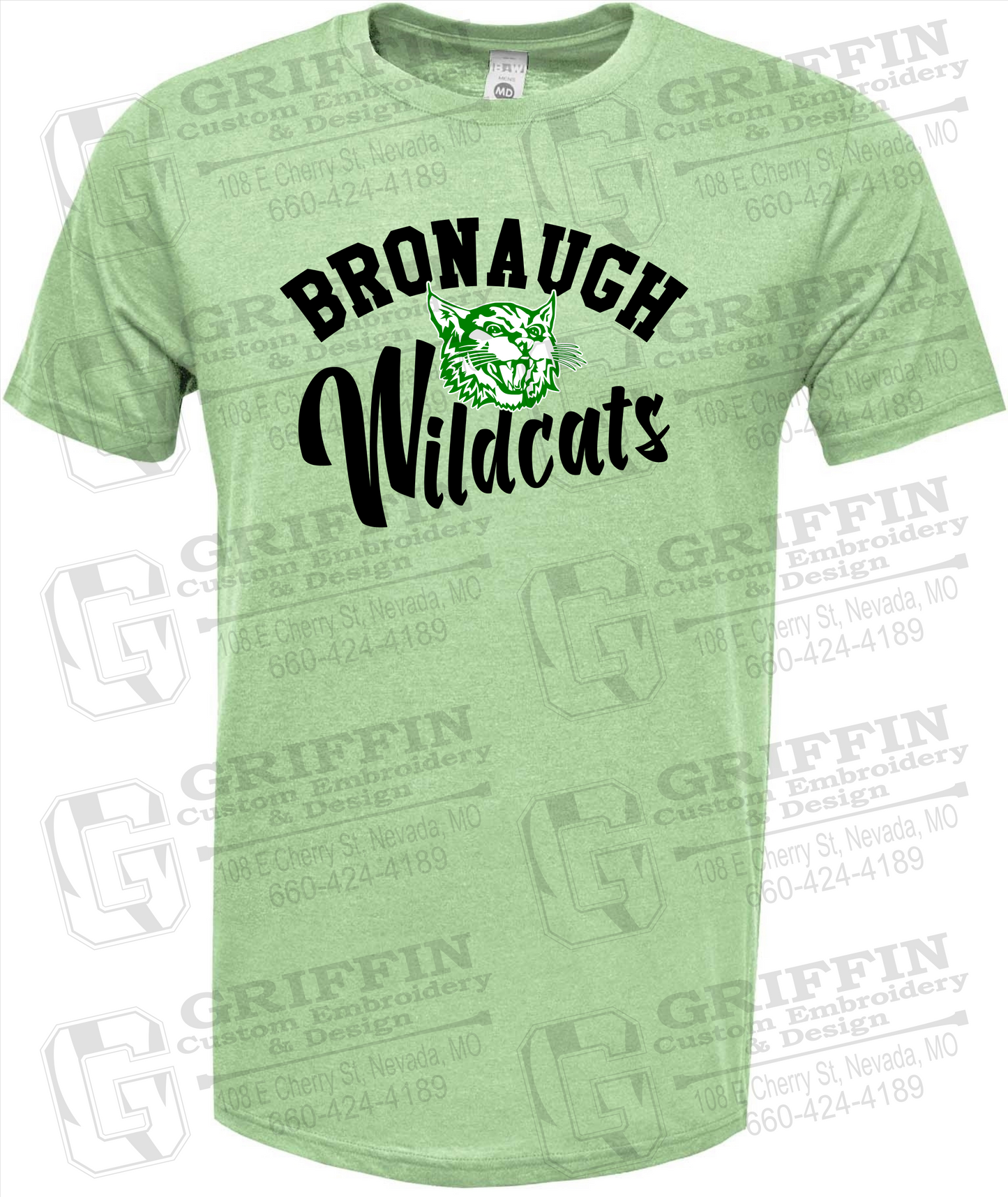 Bronaugh Wildcats 24-A Short Sleeve T-Shirt