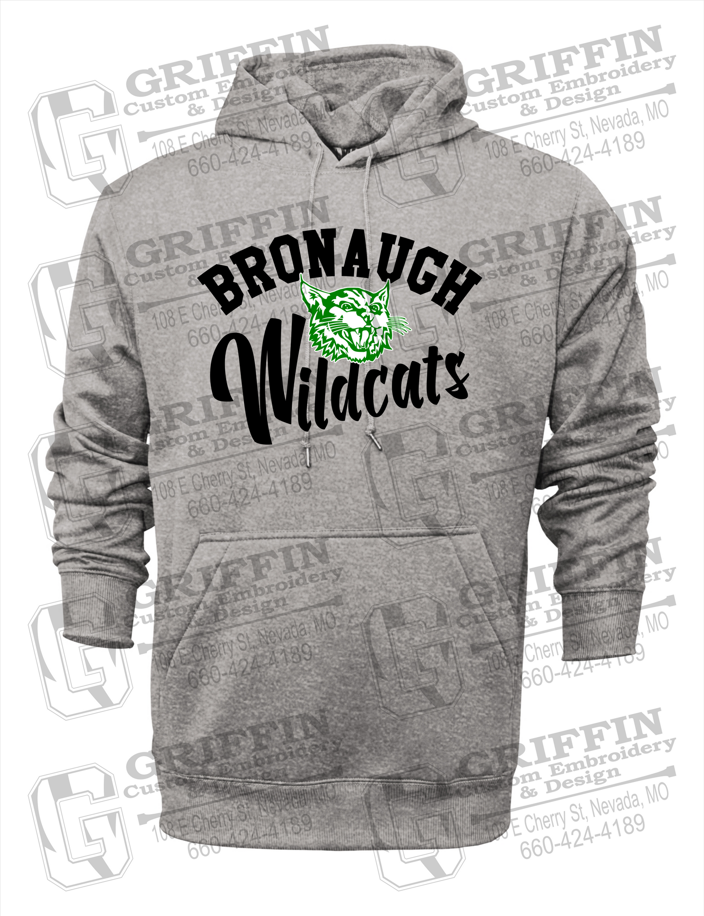 Bronaugh Wildcats 24-A Youth Hoodie