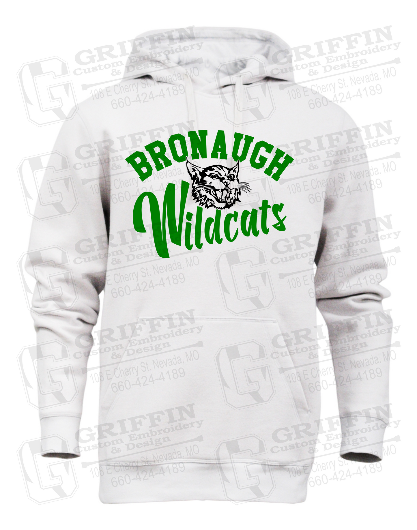 Heavyweight Fleece Hoodie - Bronaugh Wildcats 24-A