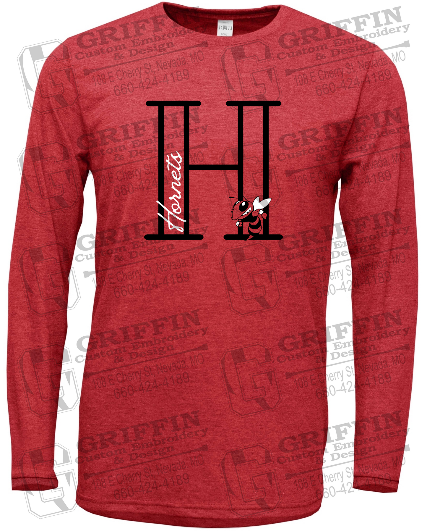 Soft-Tek Long Sleeve T-Shirt - Hume Hornets 24-A