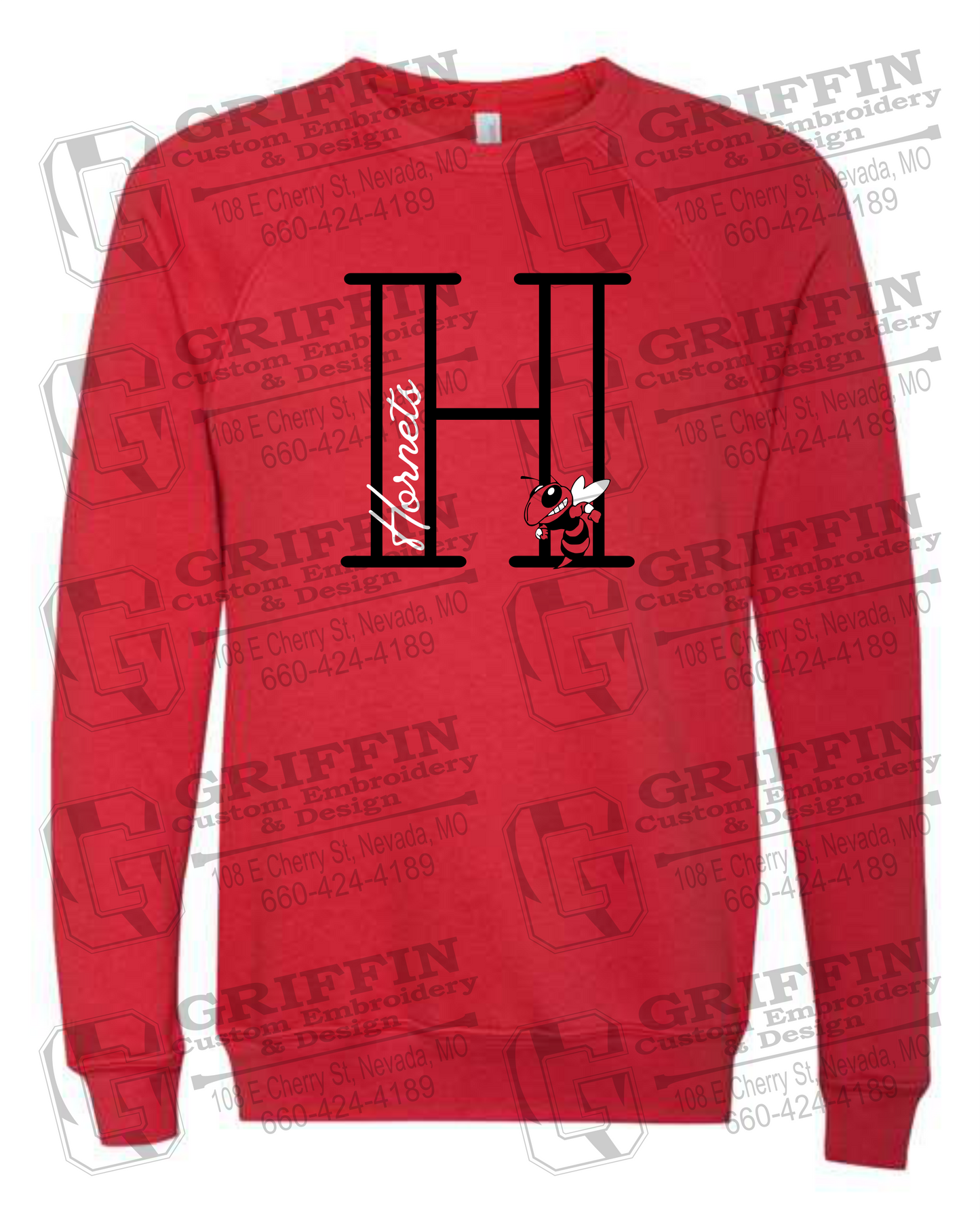 Sponge Fleece Sweatshirt - Hume Hornets 24-A