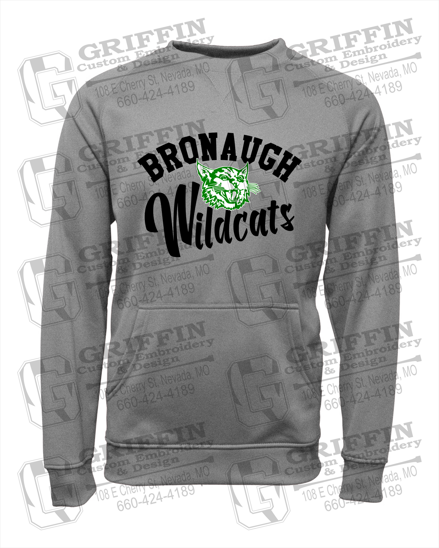 Bronaugh Wildcats 24-A Youth Sweatshirt