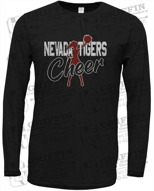 Soft-Tek Long Sleeve T-Shirt - Cheer - Nevada Tigers 24-A