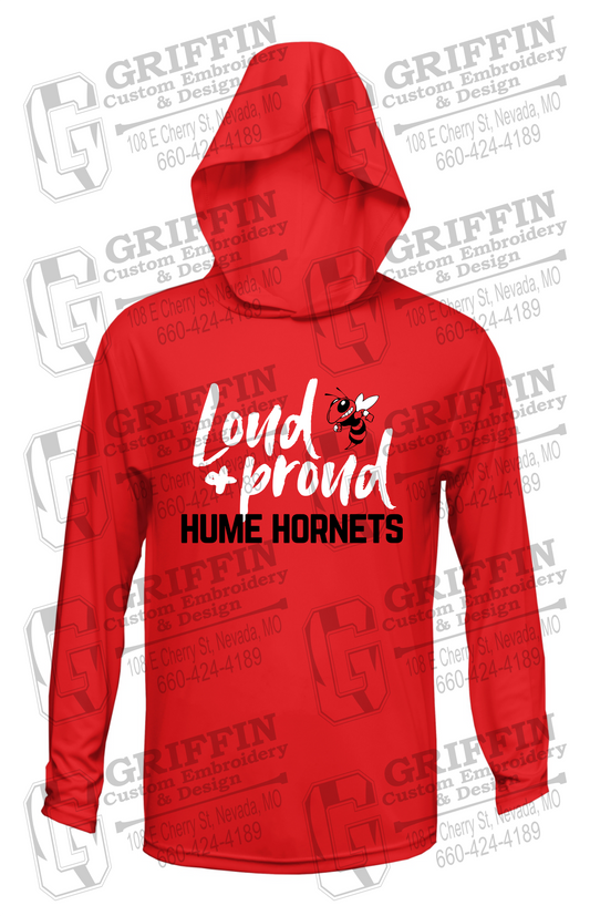 Dry-Fit T-Shirt Hoodie - Hume Hornets 24-B