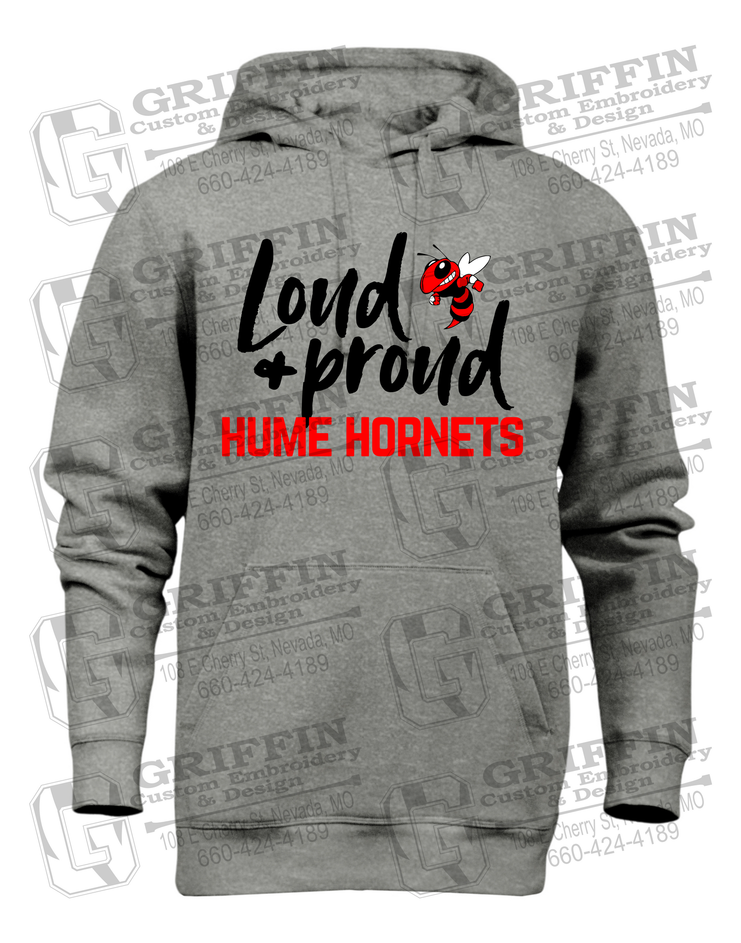 Heavyweight Fleece Hoodie - Hume Hornets 24-B