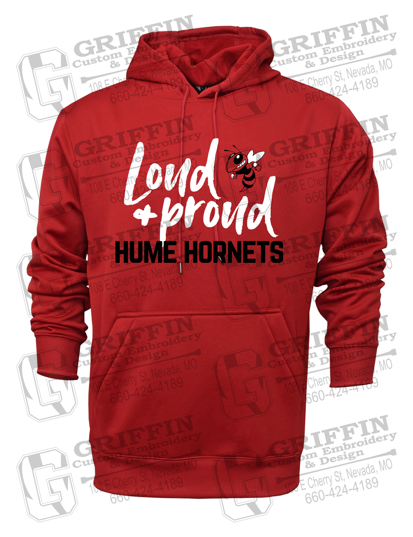 Performance Fleece Hoodie - Hume Hornets 24-B