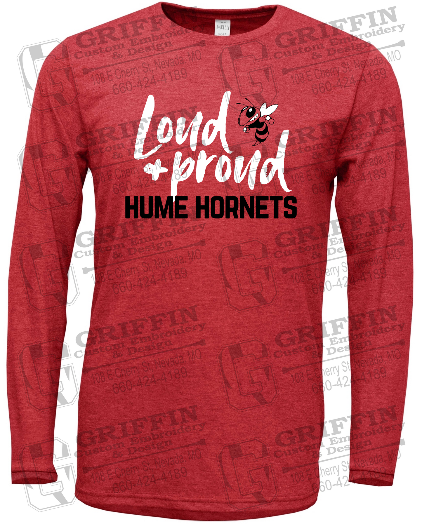 Soft-Tek Long Sleeve T-Shirt - Hume Hornets 24-B