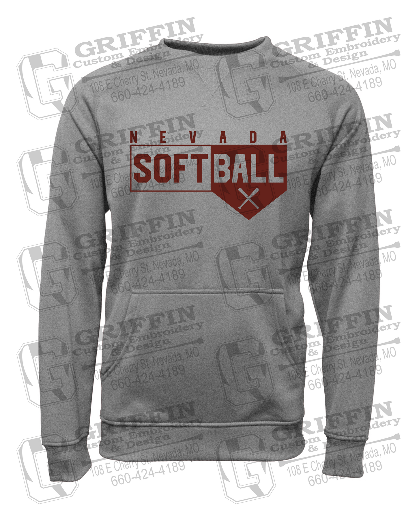 Nevada Tigers 24-B Youth Sweatshirt - Softball
