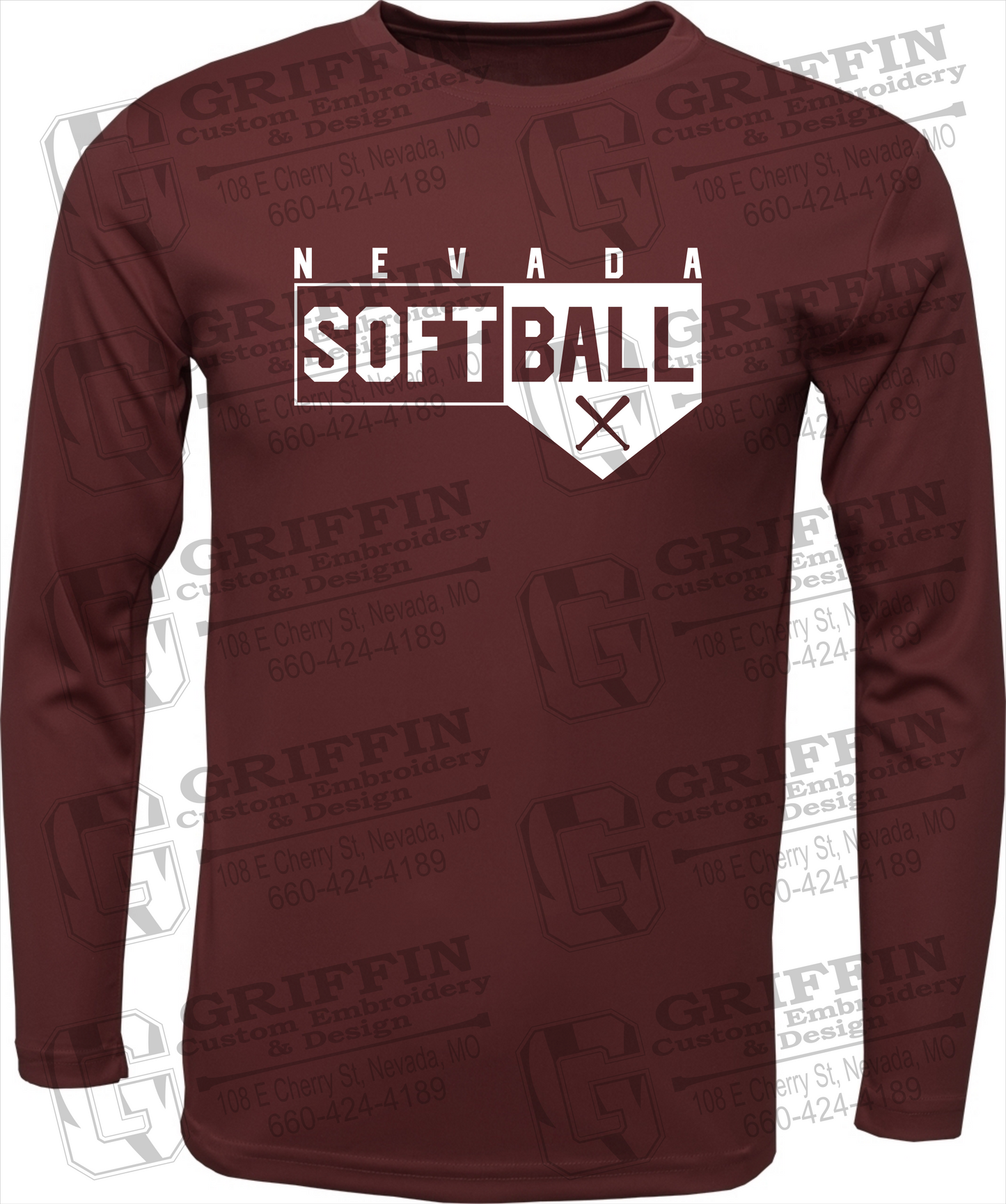 Dry-Fit Long Sleeve T-Shirt - Softball - Nevada Tigers 24-B