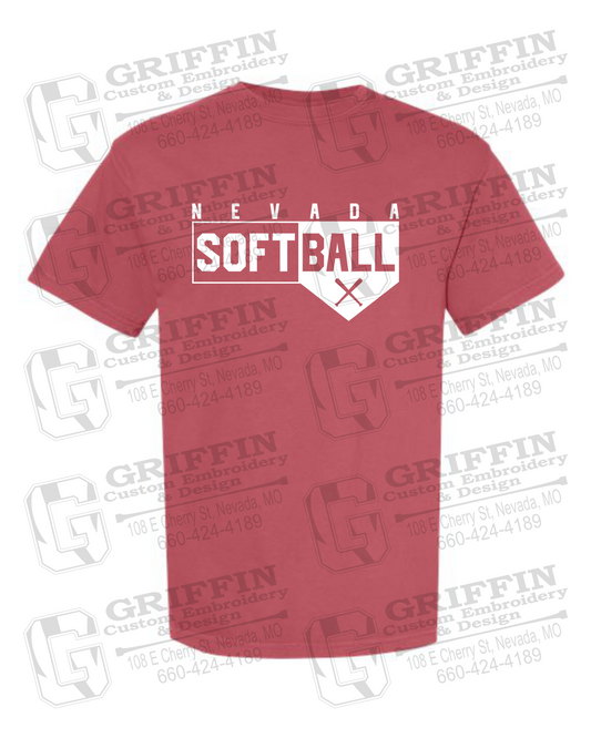 Comfort Colors Short Sleeve T-Shirt - Softball - Nevada Tigers 24-B