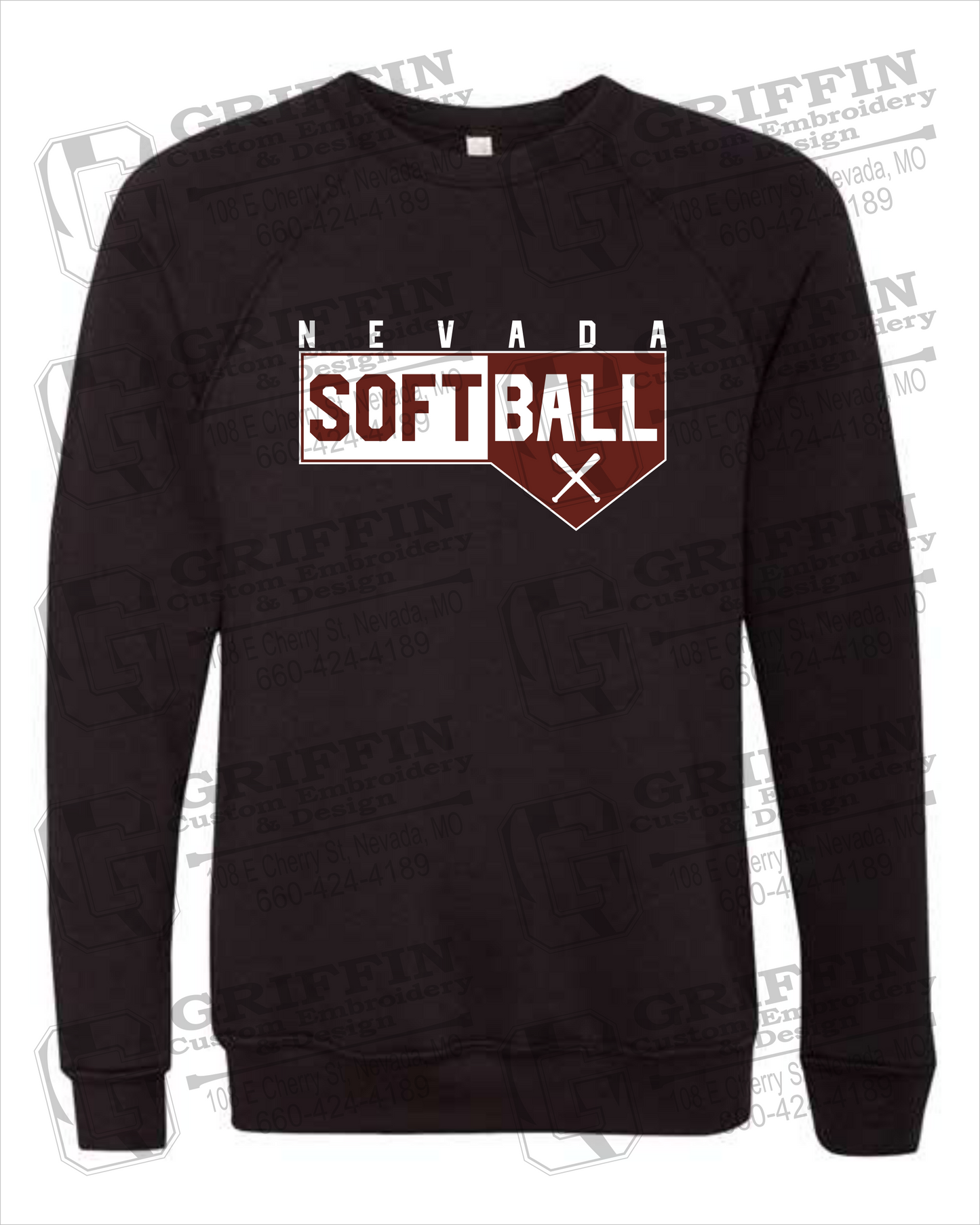 Sponge Fleece Sweatshirt - Softball - Nevada Tigers 24-B