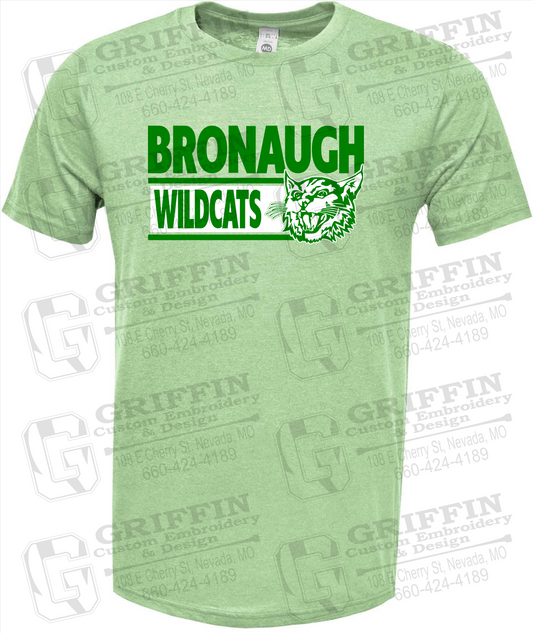 Soft-Tek Short Sleeve T-Shirt - Bronaugh Wildcats 24-B