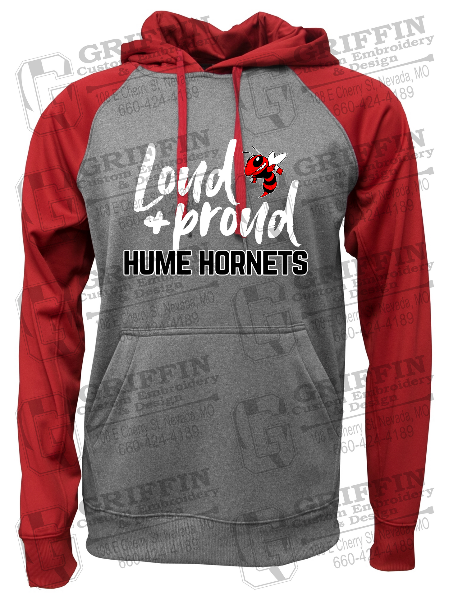 Performance Fleece Raglan Hoodie - Hume Hornets 24-B