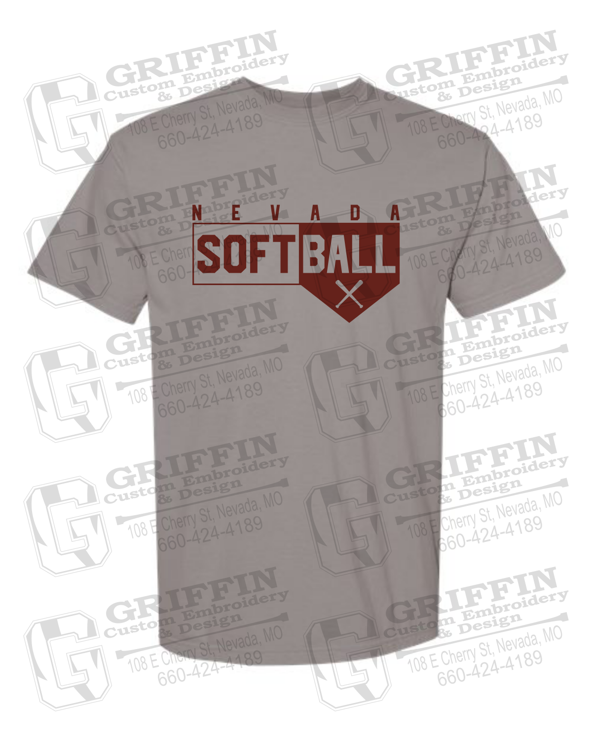 Comfort Colors Short Sleeve T-Shirt - Softball - Nevada Tigers 24-B