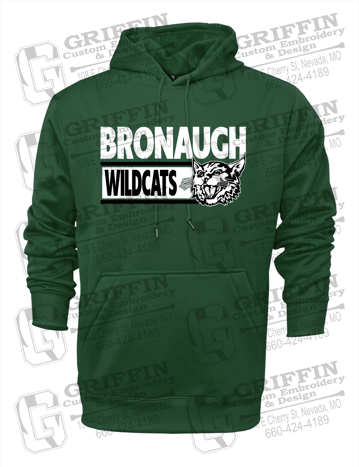 Bronaugh Wildcats 24-B Youth Hoodie