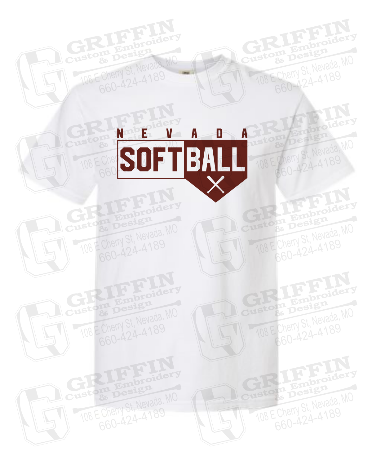 Comfort Colors Short Sleeve T-Shirt - Softball - Nevada Tigers 24-B