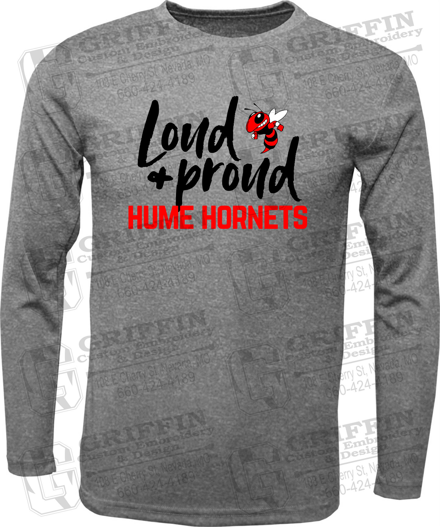 Toddler Dry-Fit Long Sleeve T-Shirt - Hume Hornets 24-B