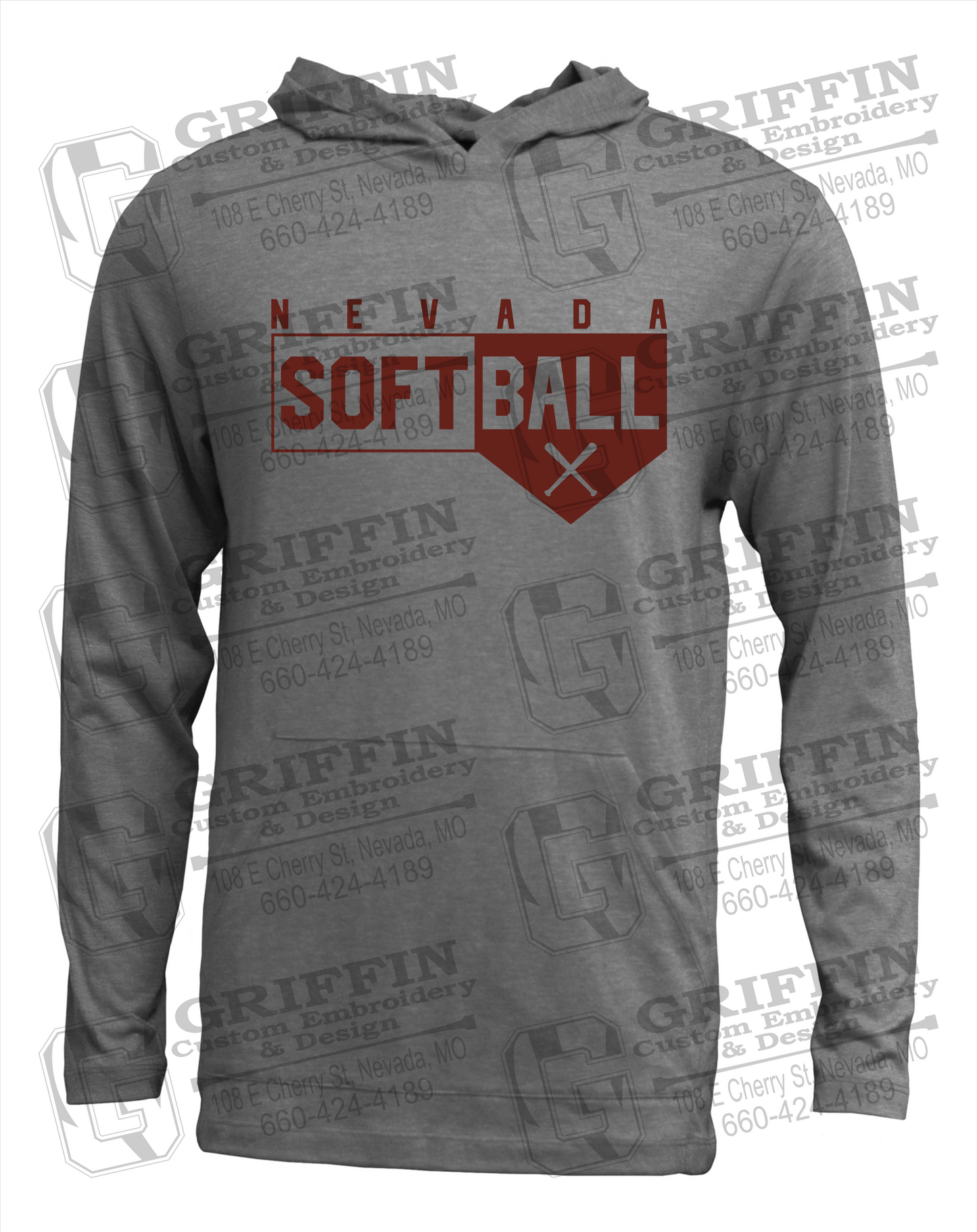Nevada Tigers 24-B T-Shirt Hoodie - Softball