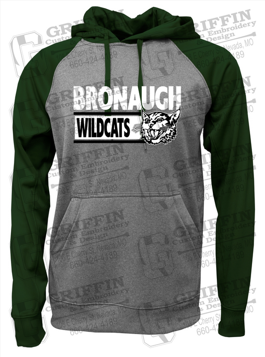 Bronaugh Wildcats 24-B Raglan Hoodie