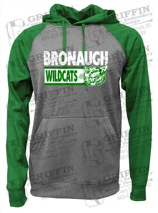 Bronaugh Wildcats 24-B Youth Raglan Hoodie