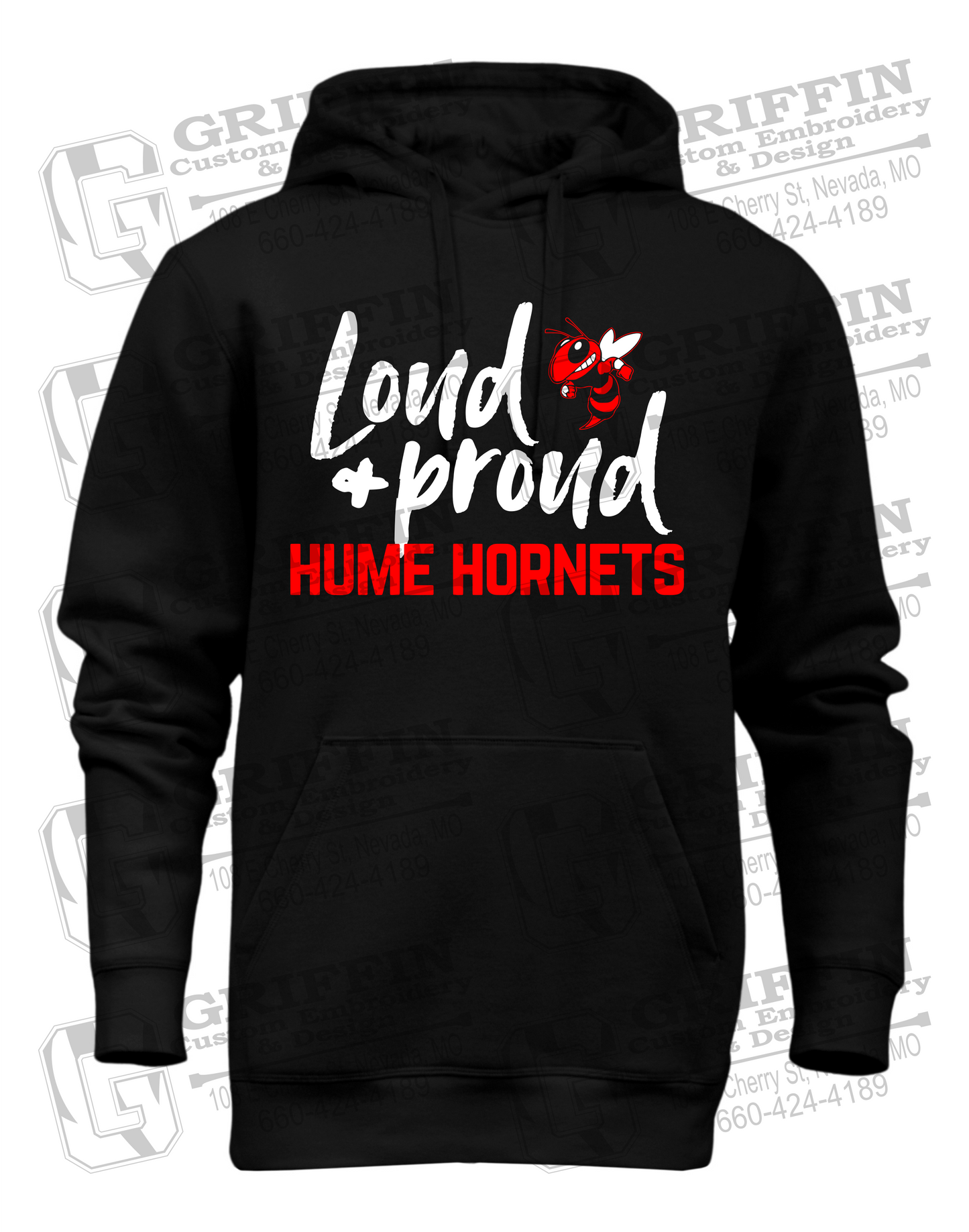 Heavyweight Fleece Hoodie - Hume Hornets 24-B