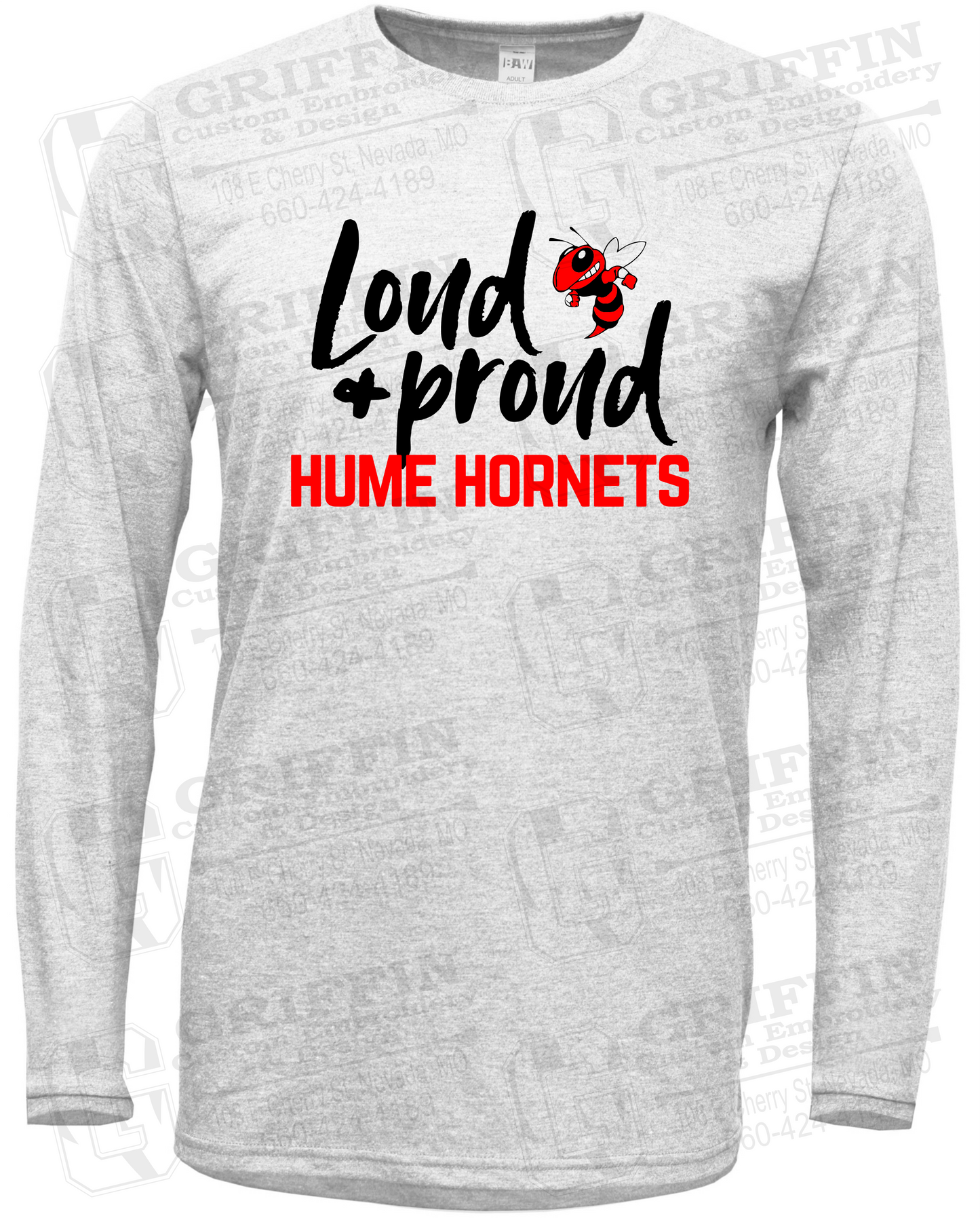 Soft-Tek Long Sleeve T-Shirt - Hume Hornets 24-B