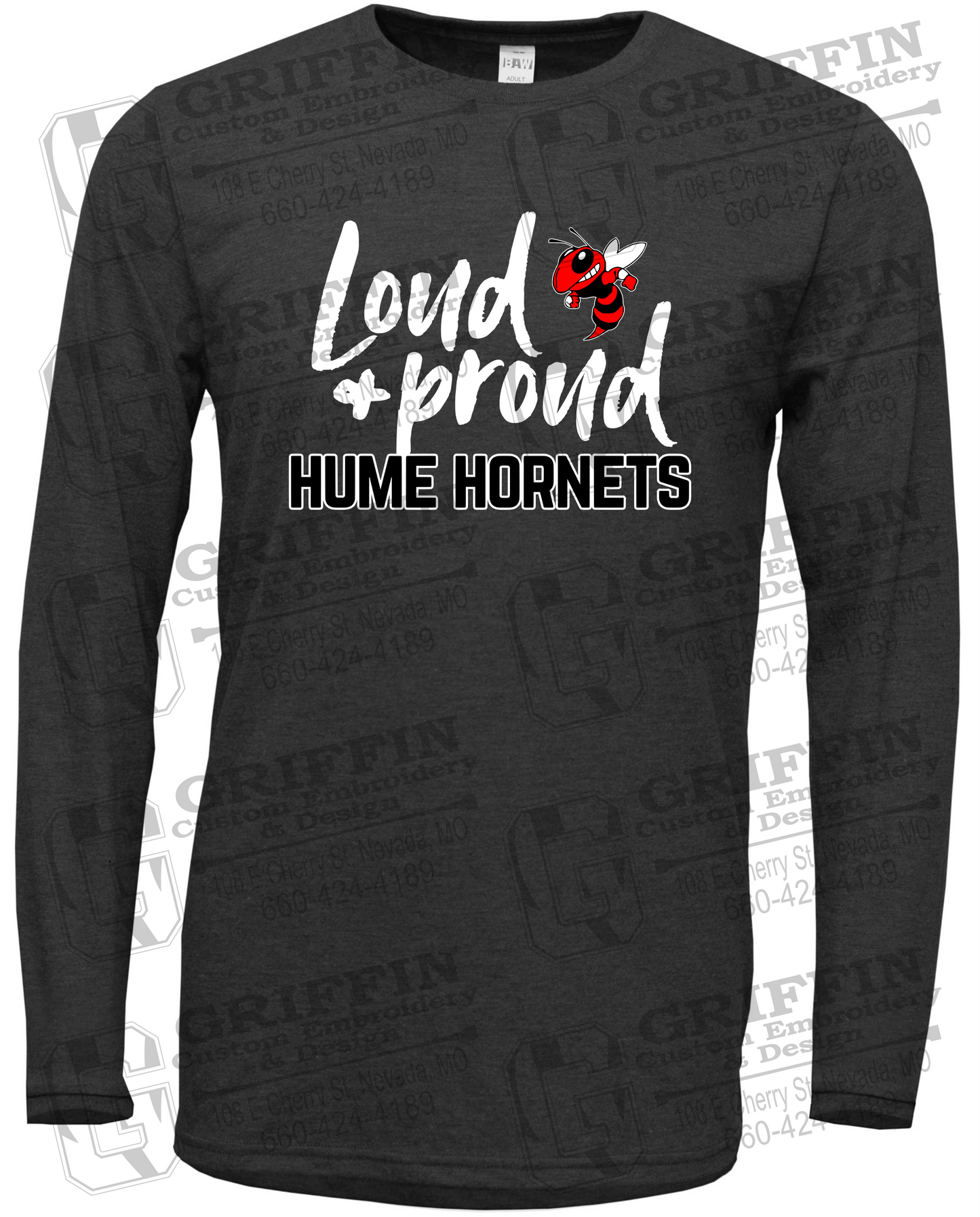 Soft-Tek Long Sleeve T-Shirt - Hume Hornets 24-B