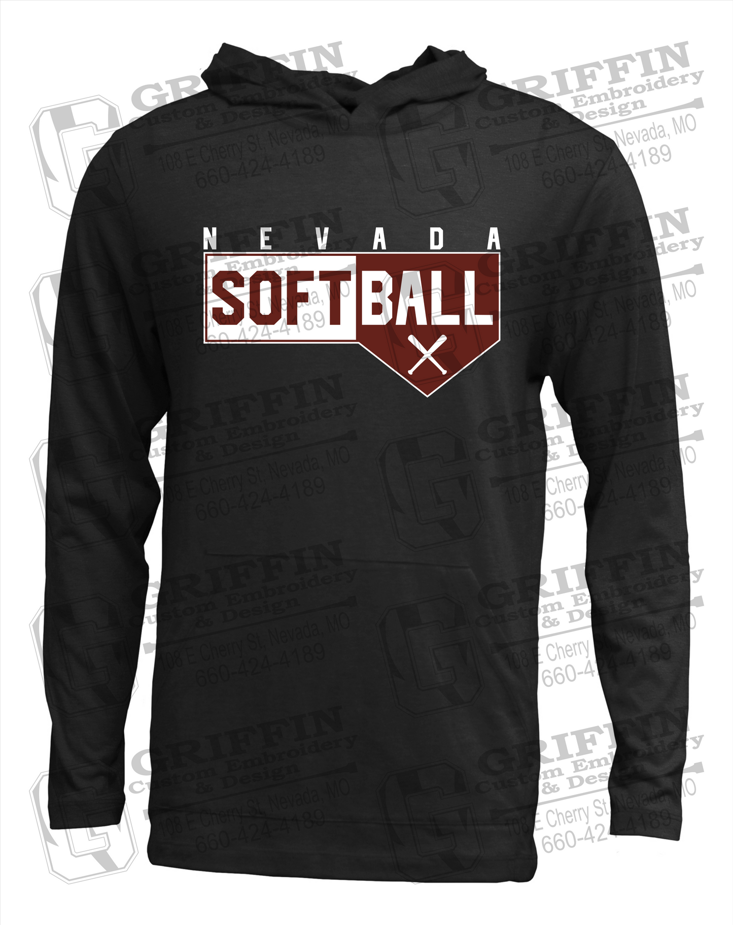 Nevada Tigers 24-B T-Shirt Hoodie - Softball