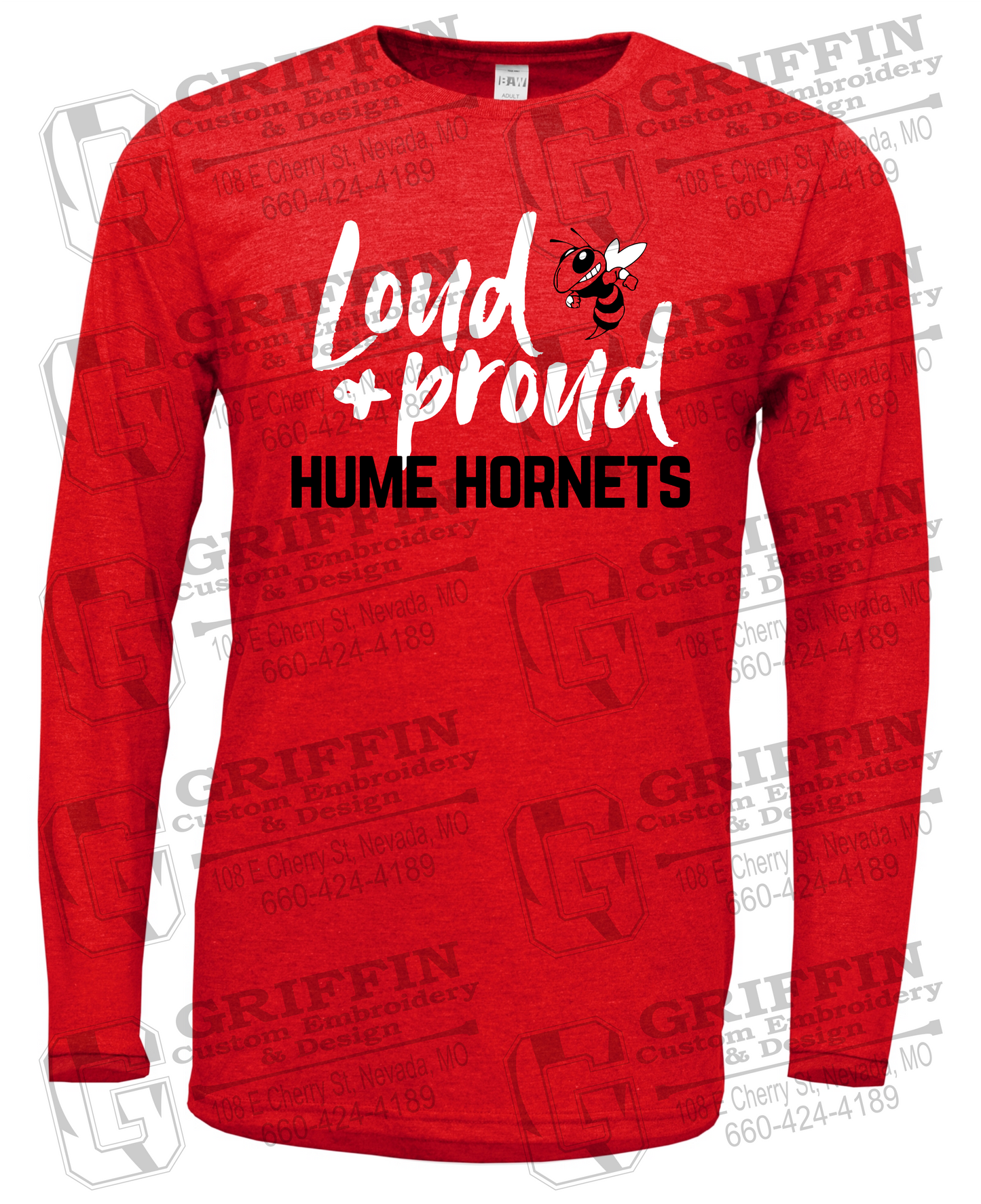 Soft-Tek Long Sleeve T-Shirt - Hume Hornets 24-B