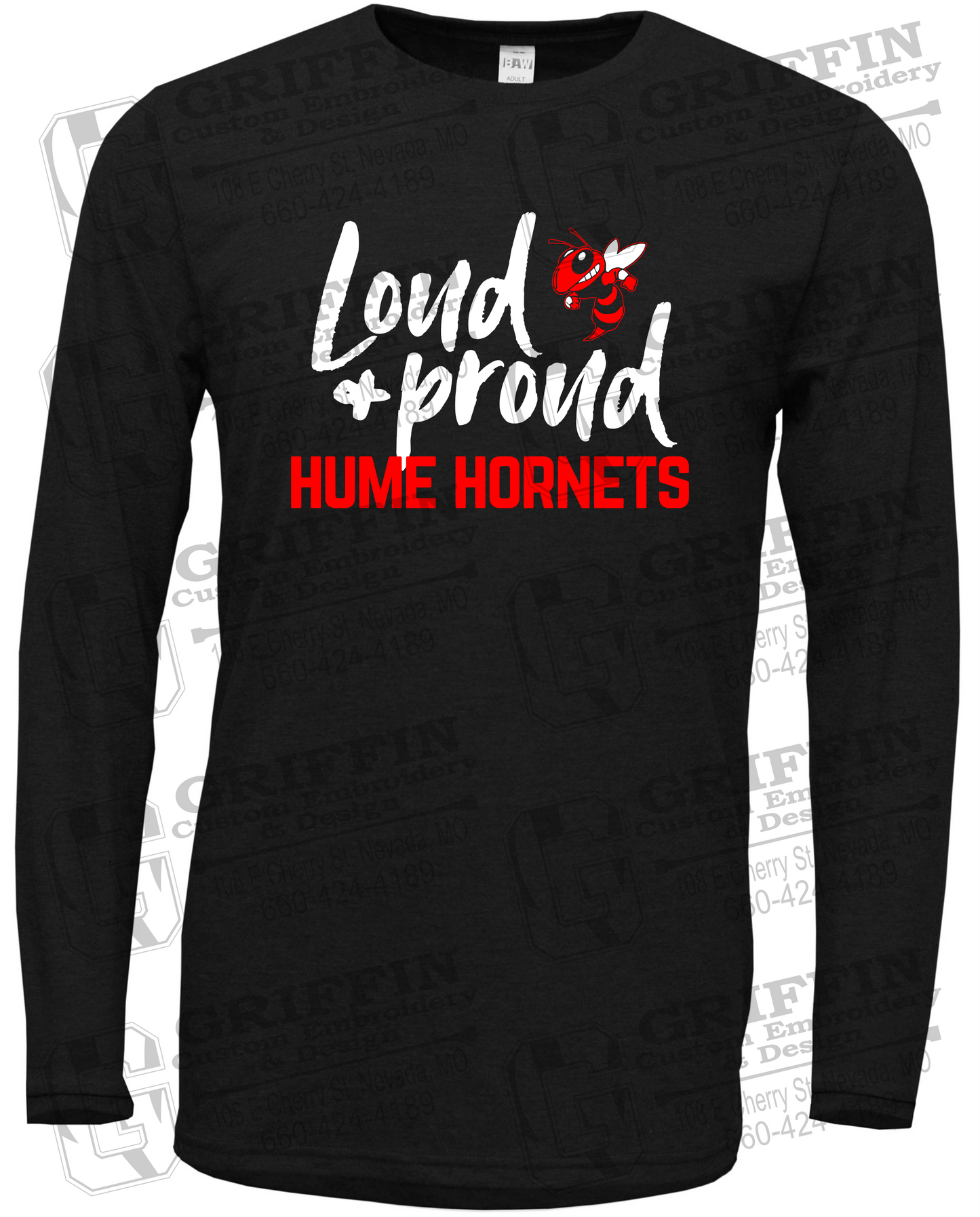 Soft-Tek Long Sleeve T-Shirt - Hume Hornets 24-B