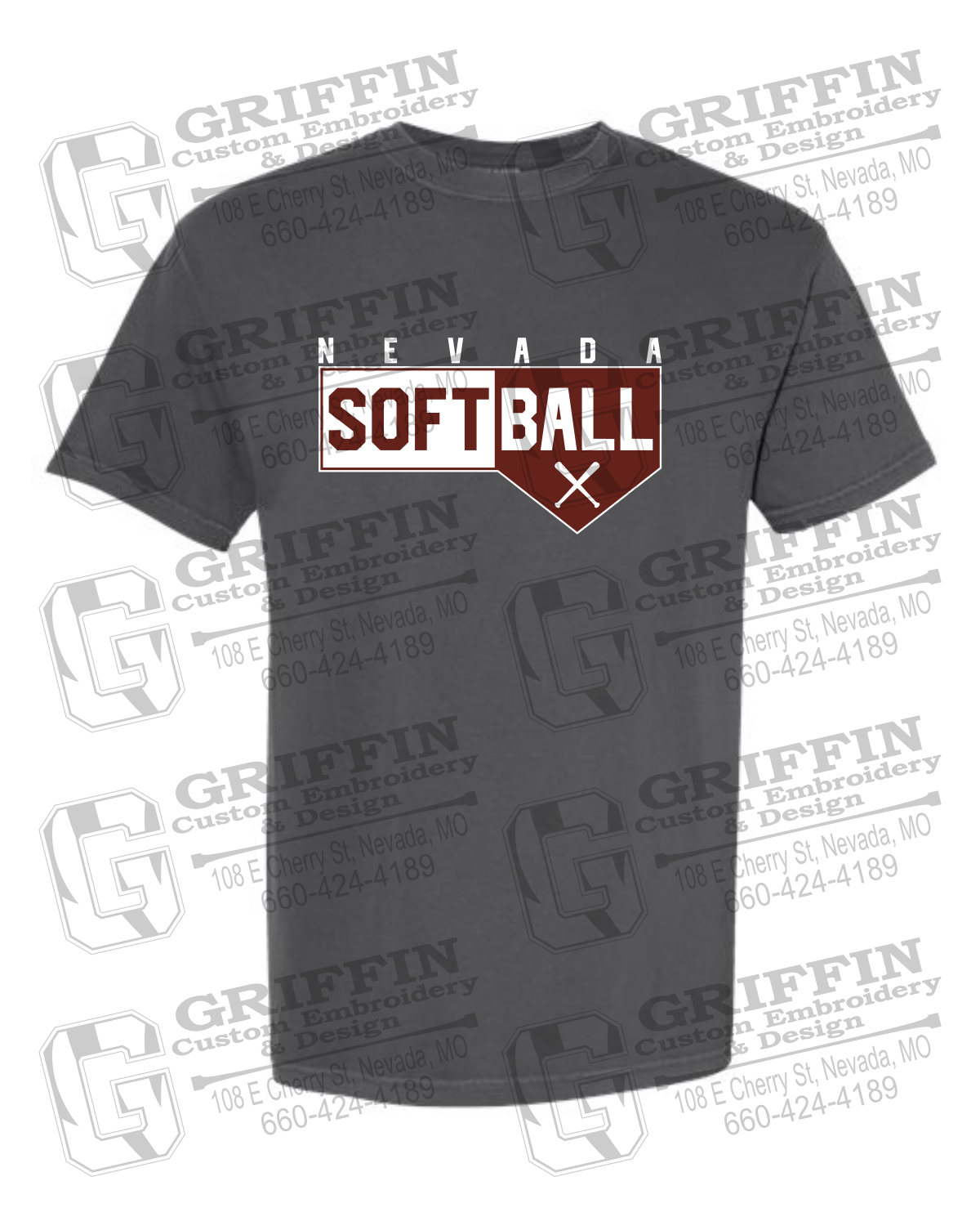 Comfort Colors Short Sleeve T-Shirt - Softball - Nevada Tigers 24-B