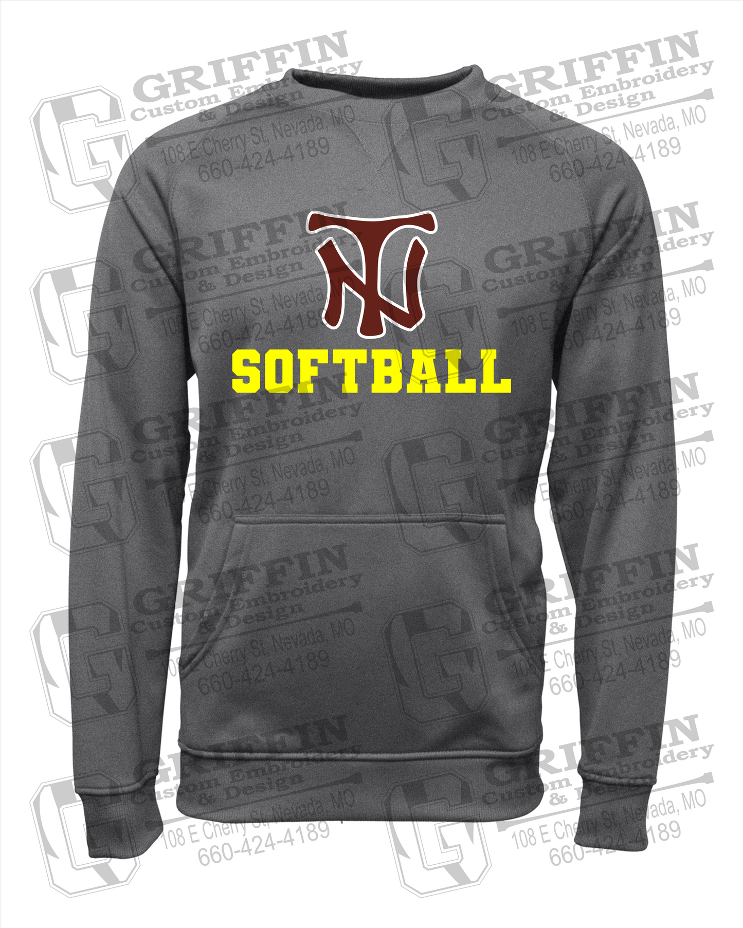 Nevada Tigers 24-C Youth Sweatshirt - Softball