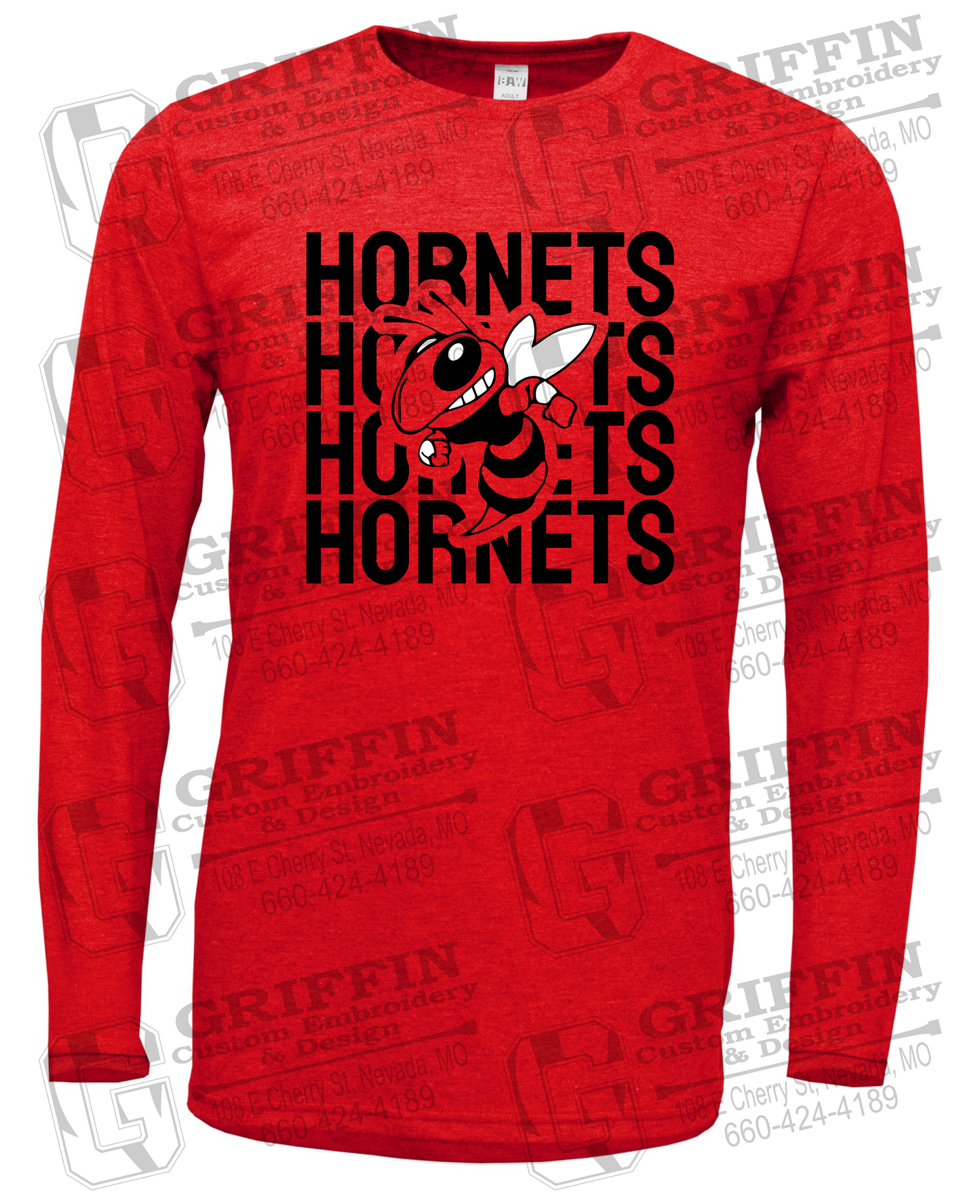 Soft-Tek Long Sleeve T-Shirt - Hume Hornets 24-C