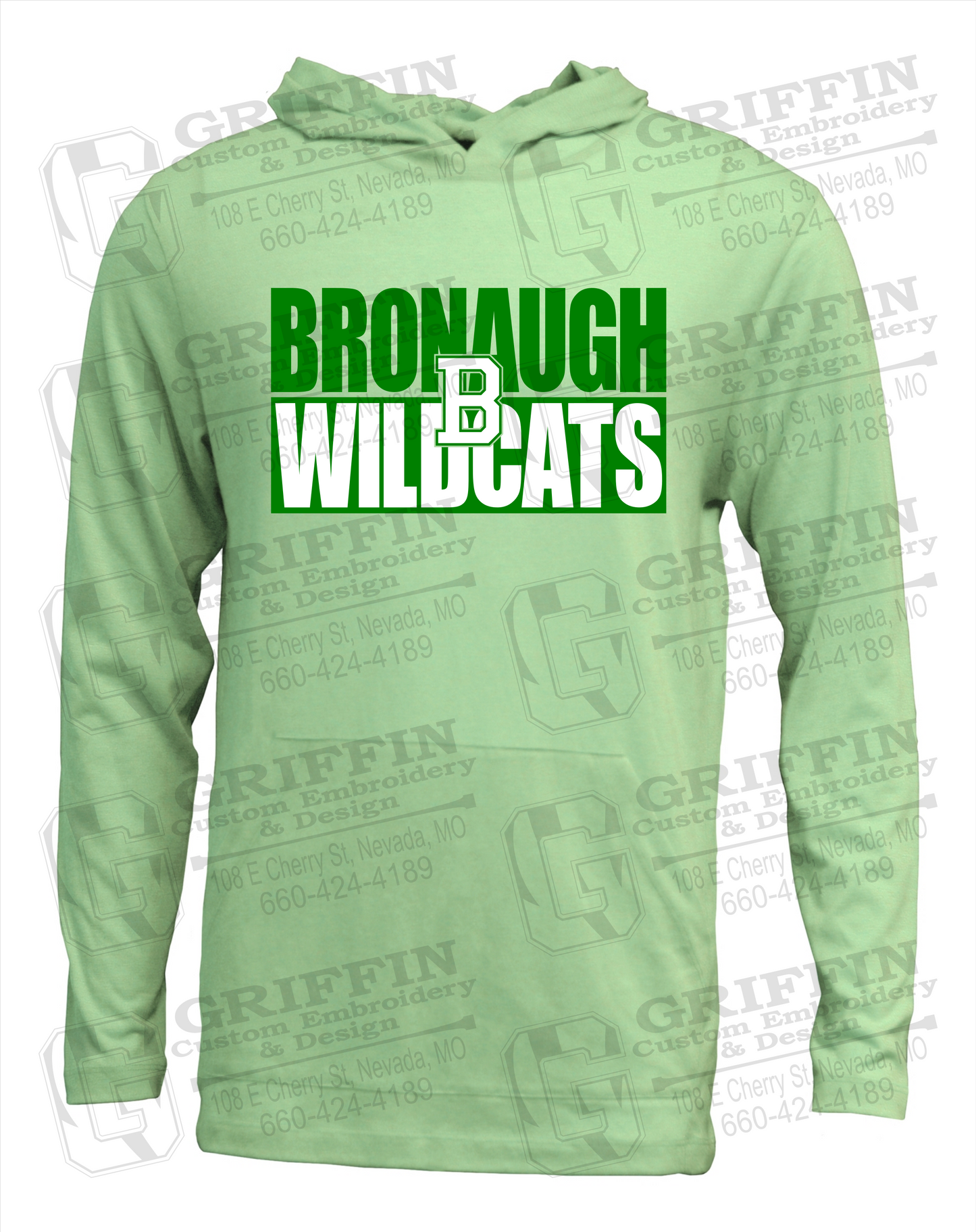 Bronaugh Wildcats 24-C T-Shirt Hoodie