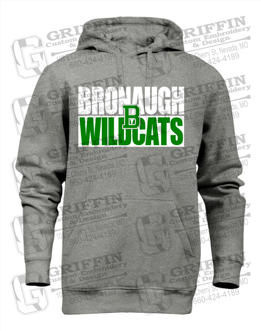 Bronaugh Wildcats 24-C Youth Heavyweight Hoodie