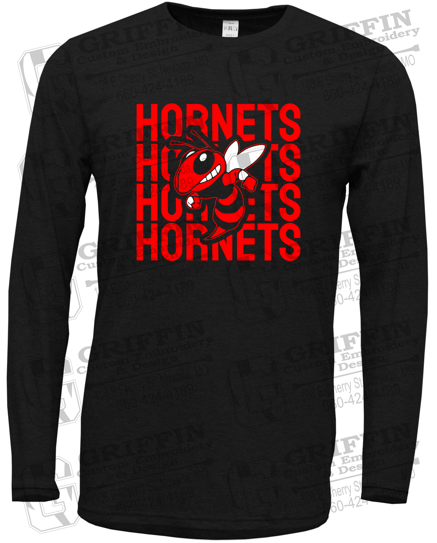 Soft-Tek Long Sleeve T-Shirt - Hume Hornets 24-C