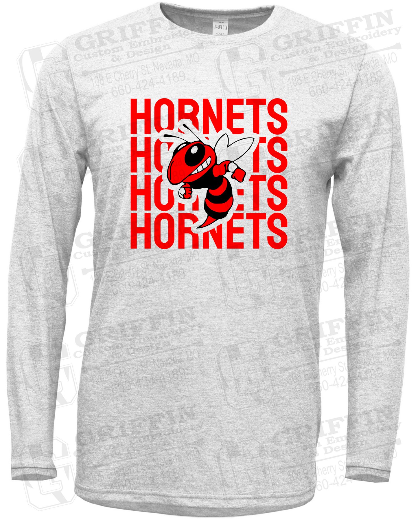 Soft-Tek Long Sleeve T-Shirt - Hume Hornets 24-C