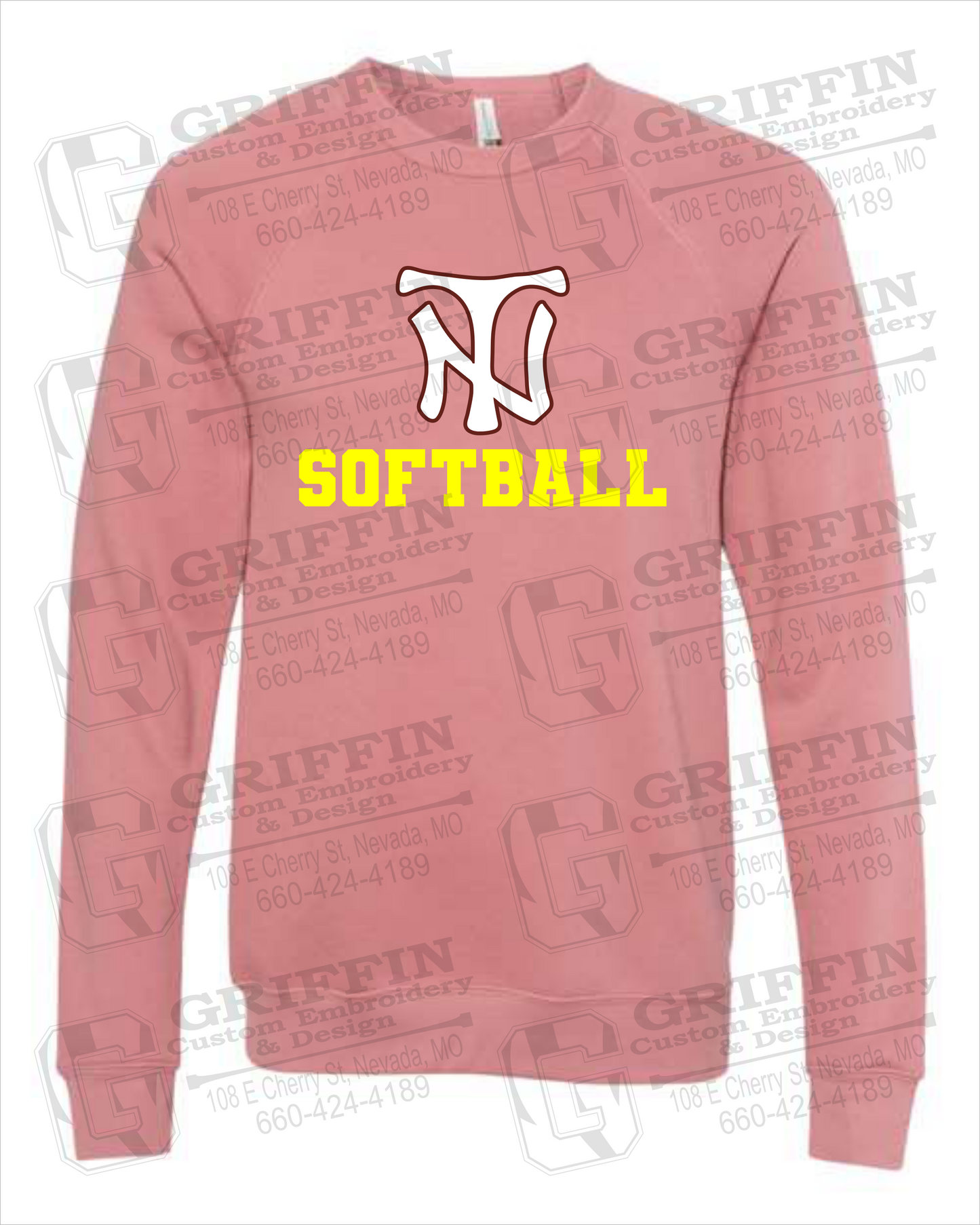 Sponge Fleece Sweatshirt - Softball - Nevada Tigers 24-C