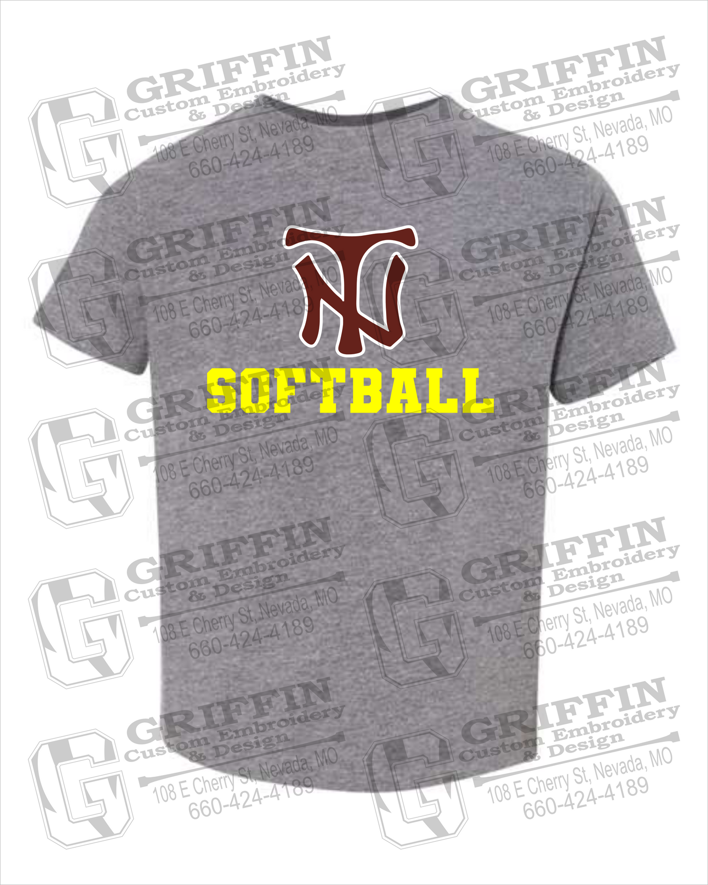 Toddler/Infant Cotton T-Shirt - Softball - Nevada Tigers 24-C