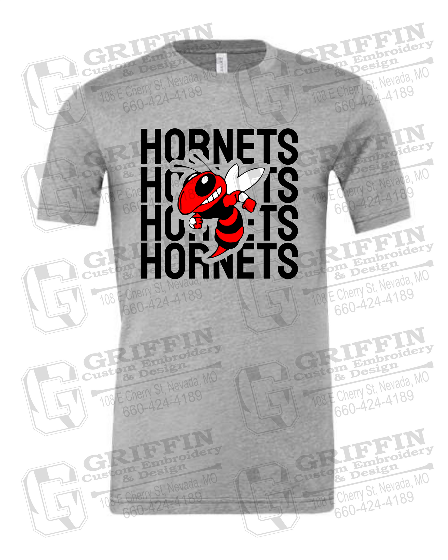 Cotton Short Sleeve T-Shirt - Hume Hornets 24-C