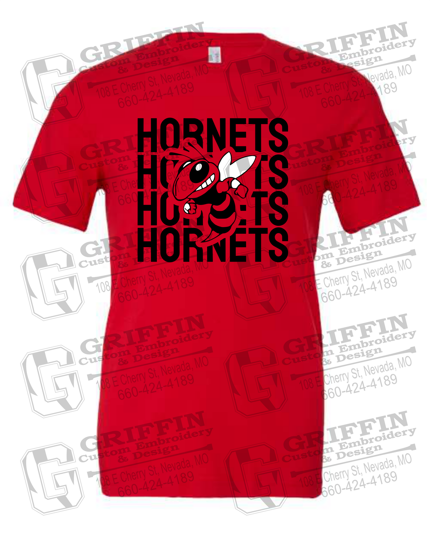 Cotton Short Sleeve T-Shirt - Hume Hornets 24-C